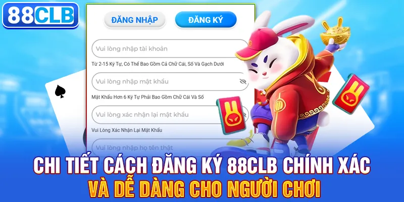 Đăng Ký 88CLB 3 Chi tiết cách đăng ký 88clb chính xác và dễ dàng cho người chơi