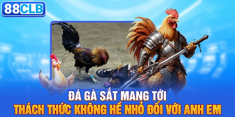 Đá gà sắt mang tới thách thức không hề nhỏ đối với anh em